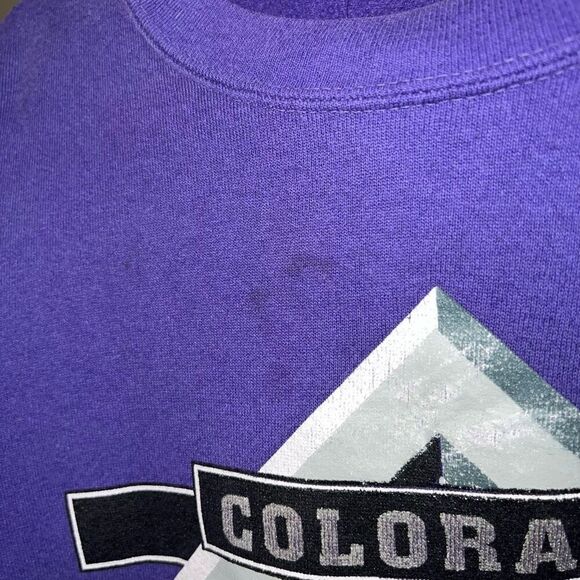 Vintage Purple Colorado Rockies Crewneck - Picture 7 of 8